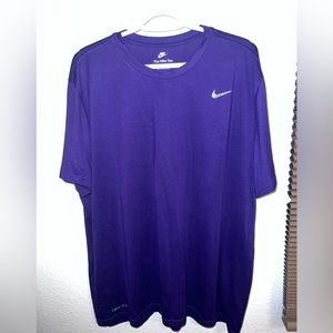 Purple Nike Dri fit shirt